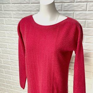 Max Studio Raspberry Cashmere Sweater